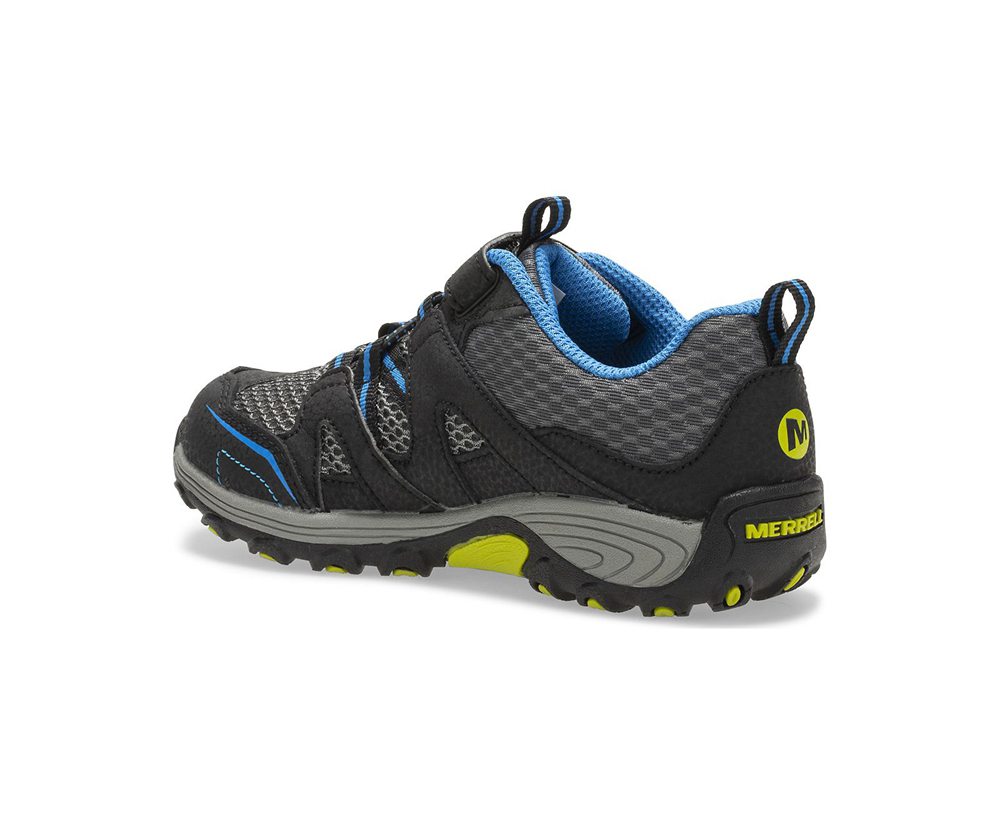 Buty Trekkingowe Merrell Dziecięce Czarne/Niebieskie - Trail Chaser - 152369-ZRL